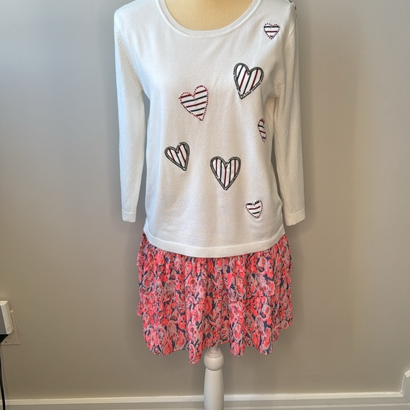 Ramy Brook Skirt Mini Tiered Colorful Neon Bouncy Elasticized Blokette Sz Medium - Picture 6 of 9